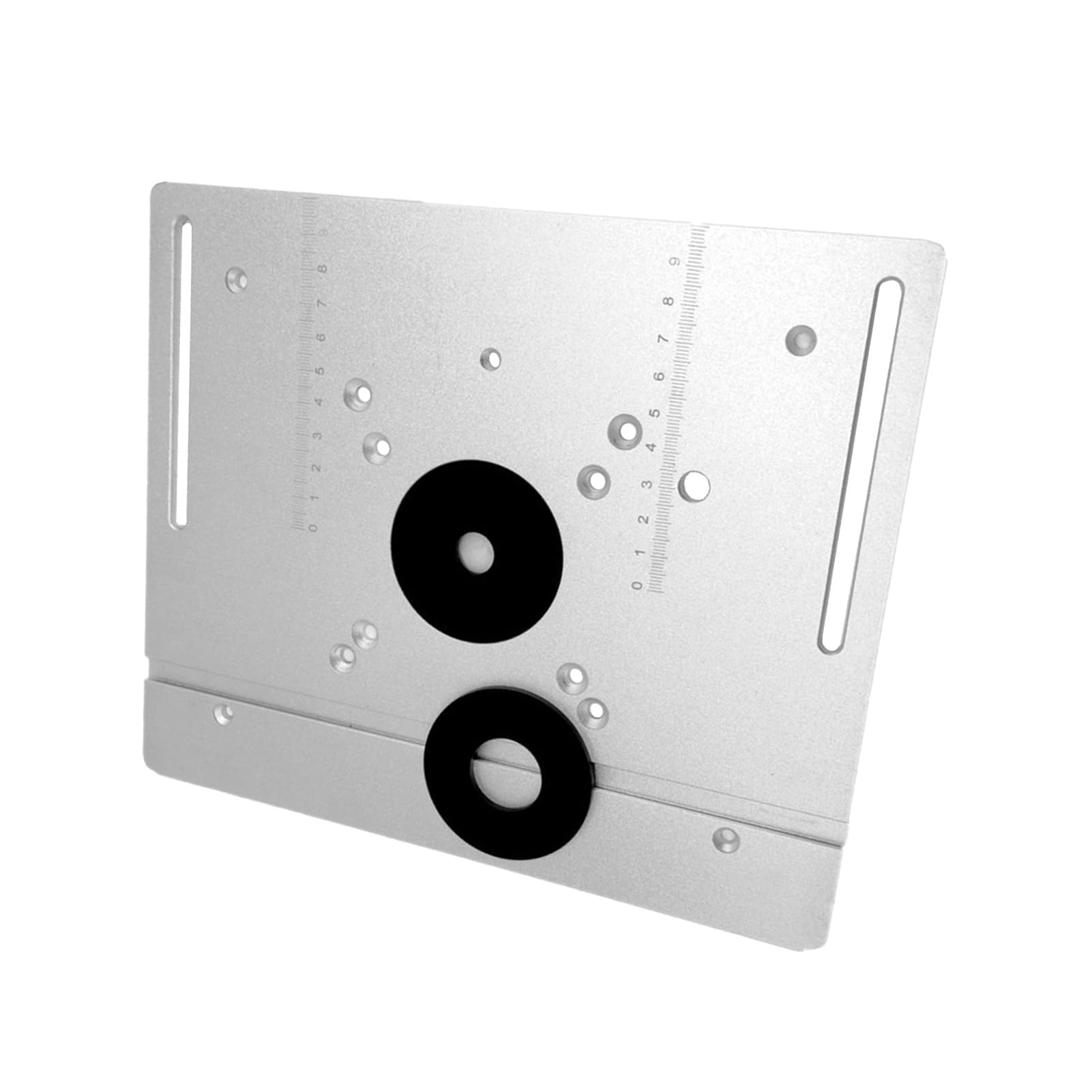 Placa de Inserción de Aleación de Aluminio de Alta Dureza 2 en 1 Tablero Abatible de Mesa de Enrutador para Fresadora de Banco de Carpintería Máquina Cortadora para Enrutador