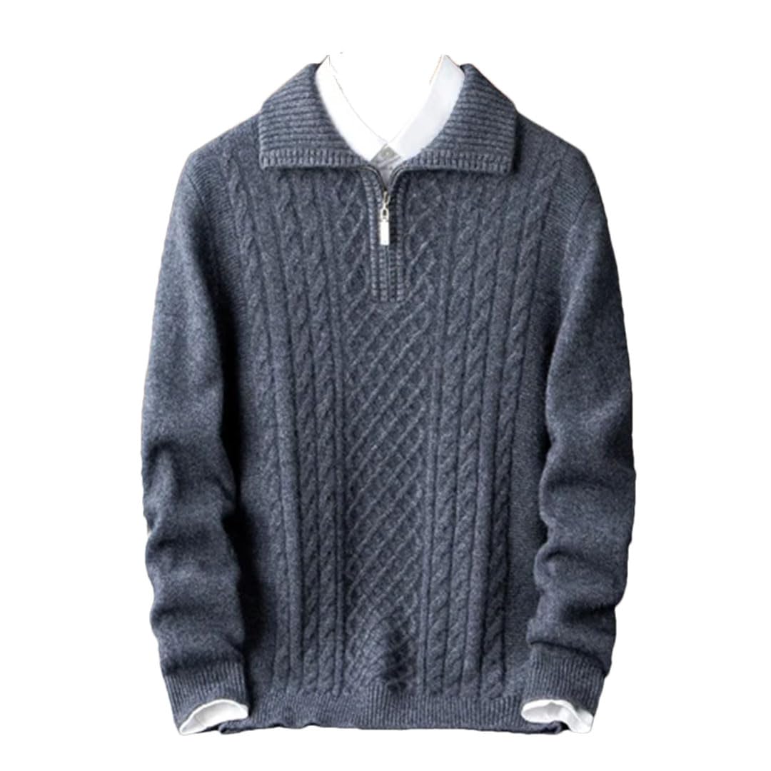 Vogrtcc Jersey De Punto De Cachemir con Cuello Redondo para Hombre