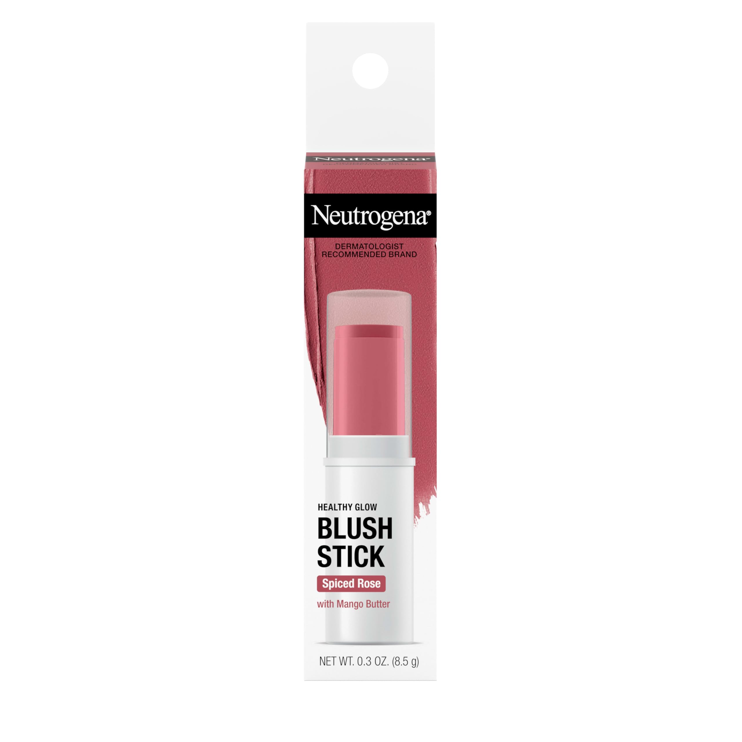 Neutrogena Healthy Glow Blush Stick, Easy to Use Lightweight Makeup, Ultra Creamy Cheek Color with Mango Butter Leaves Skin with a Natural Looking
