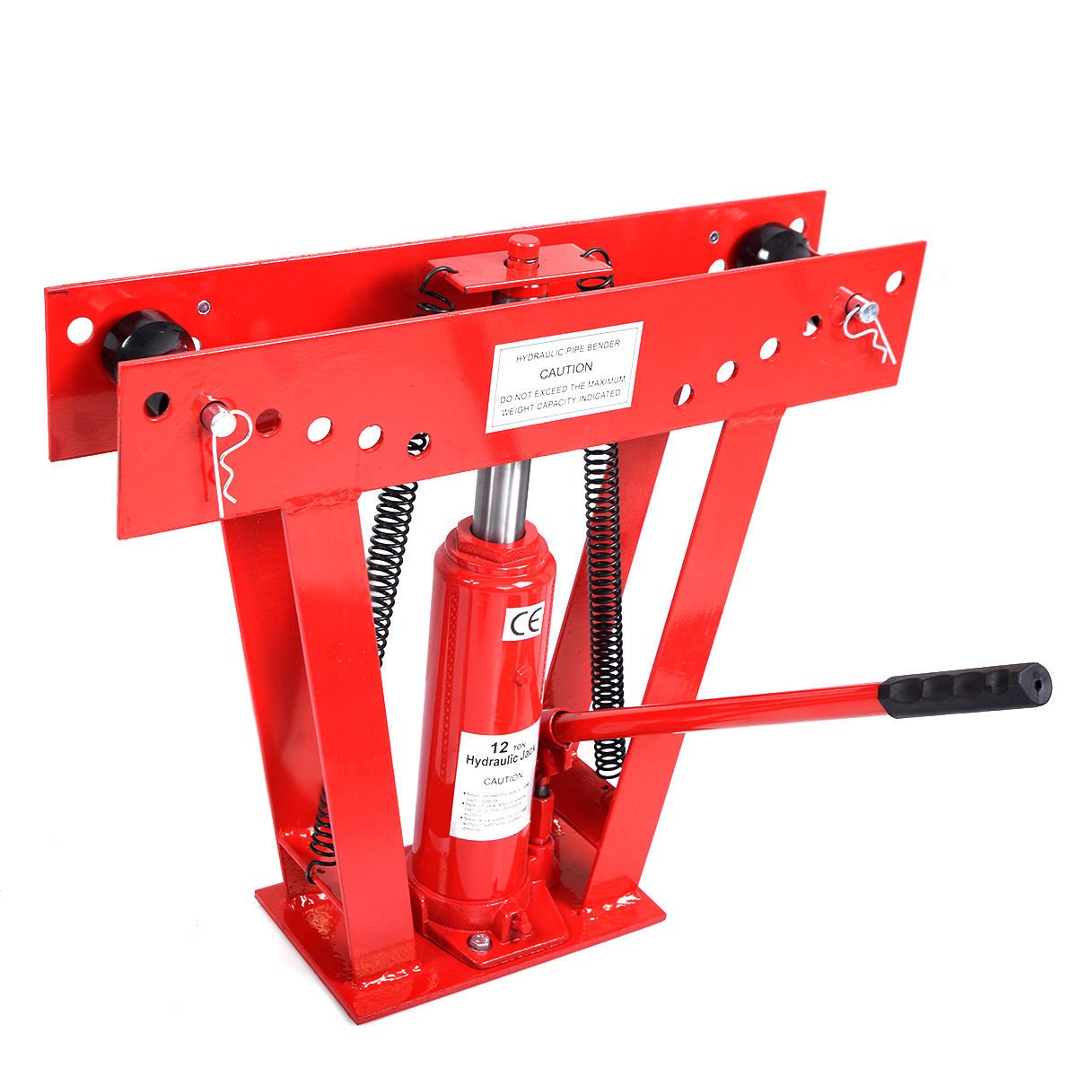 12 Ton Hydraulic Pipe Bender Tubing Exhaust Tube Bending Wide Round