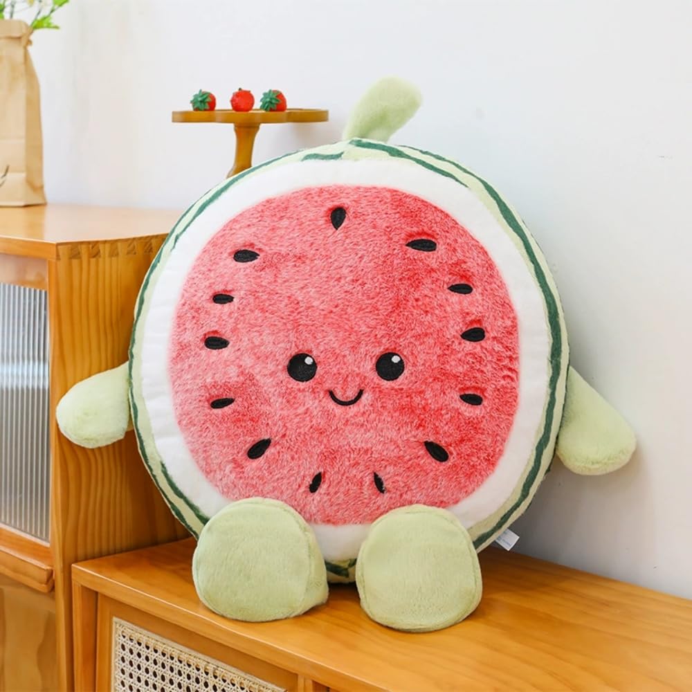 XIYUAN 35cm -Soft Toys Fruit Serie Watermelon Fruit Plush Doll Pillow Stuffed Throw Pillows - Image 3