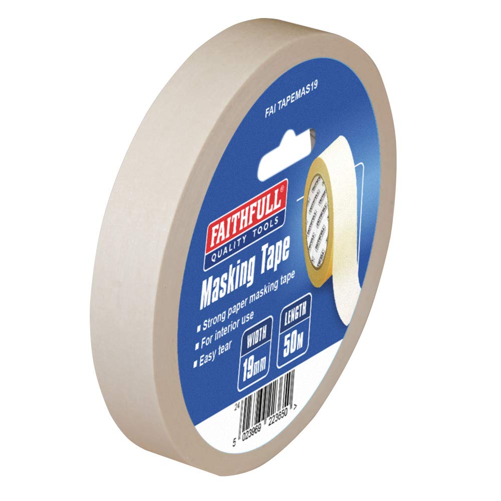 Faithfull 00521950Tb Masking Tape 19Mm X 50M