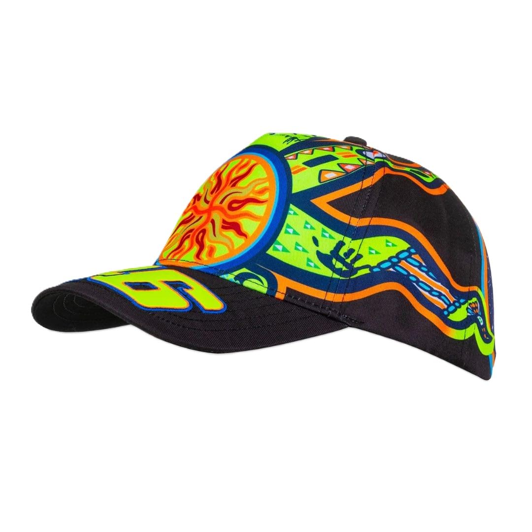 Valentino Rossi Casquette Sole Luna VR46 Heritage pour Adulte, Multicolore Moto GP