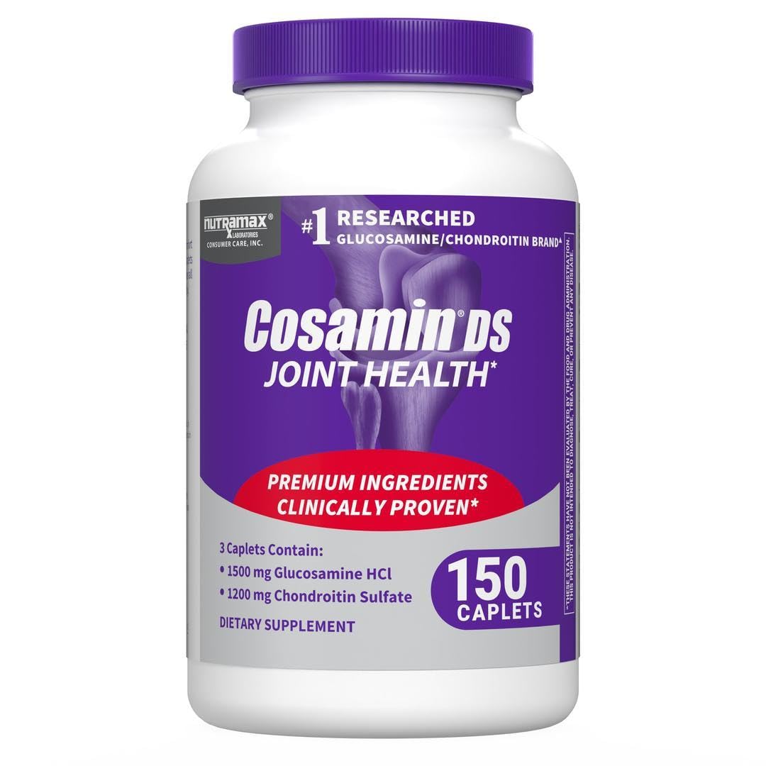 Cosamin® DS Joint Health Supplement with Glucosamine & Chondroitin for Adult Men & Women, Joint Supplement, 150 Caplets