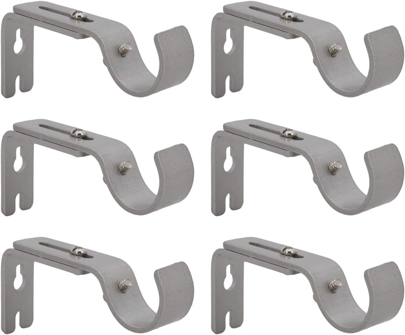 AddGrace Adjustable Curtain Rod Bracket, Fits up to 1 inch