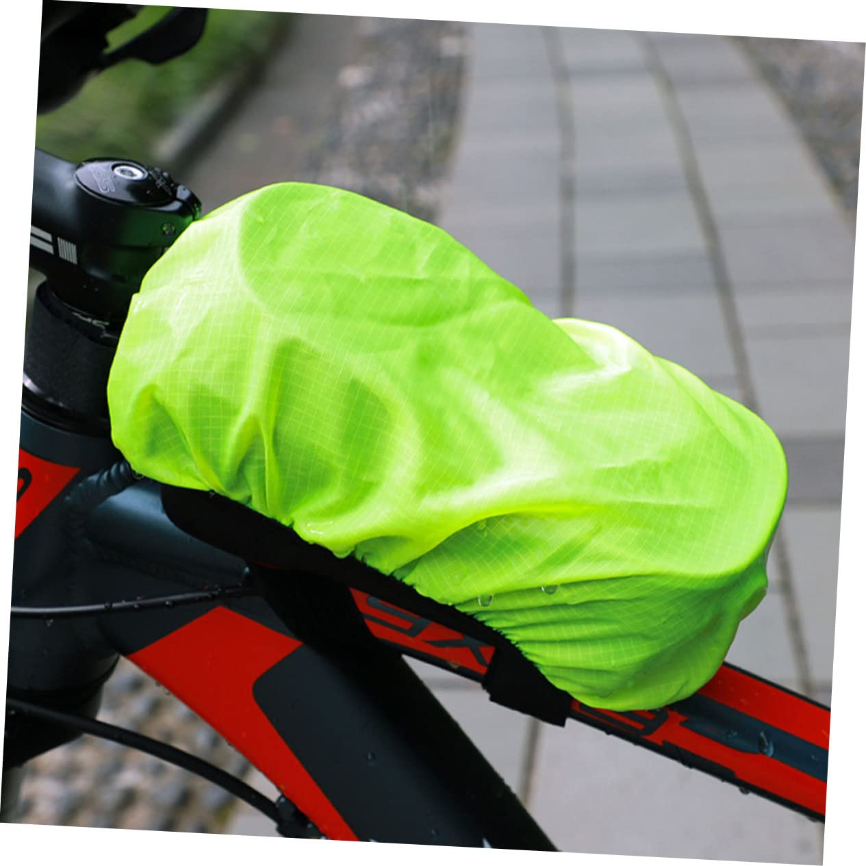 Abaodam Bolsa De Ciclismo Funda Impermeable Funda Elástica Protectora Funda Protectora para Poste De Bicicleta Impermeable Bolsa para Portaequipajes Trasero De Bicicleta Funda
