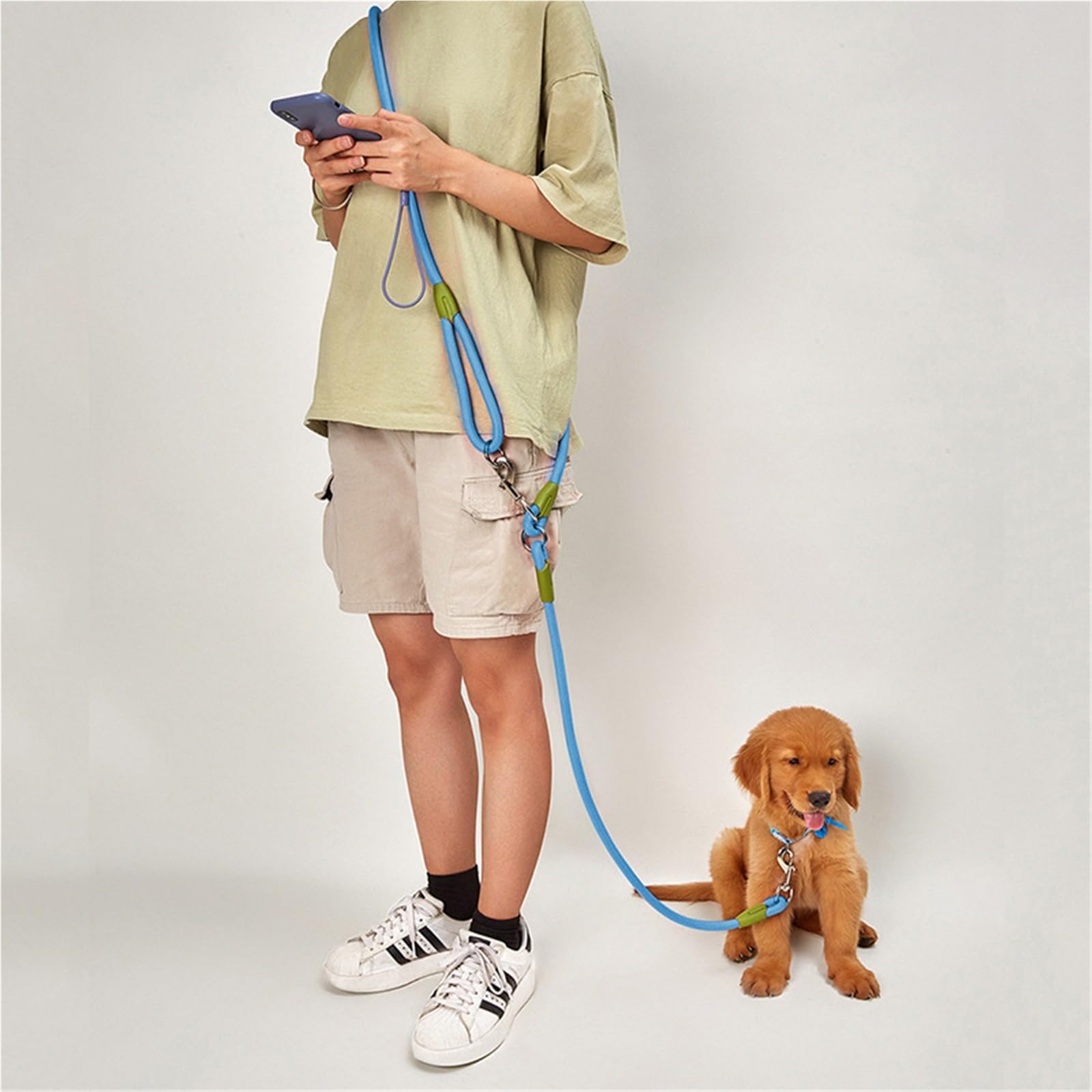 Ceinture de Traction pour Chien Laisse en Nylon for Chiens de Compagnie, Corde Traction for la Course, Marche, Les Mains Libres, for Petits et Grands(Orange,1.2CM 240CM)