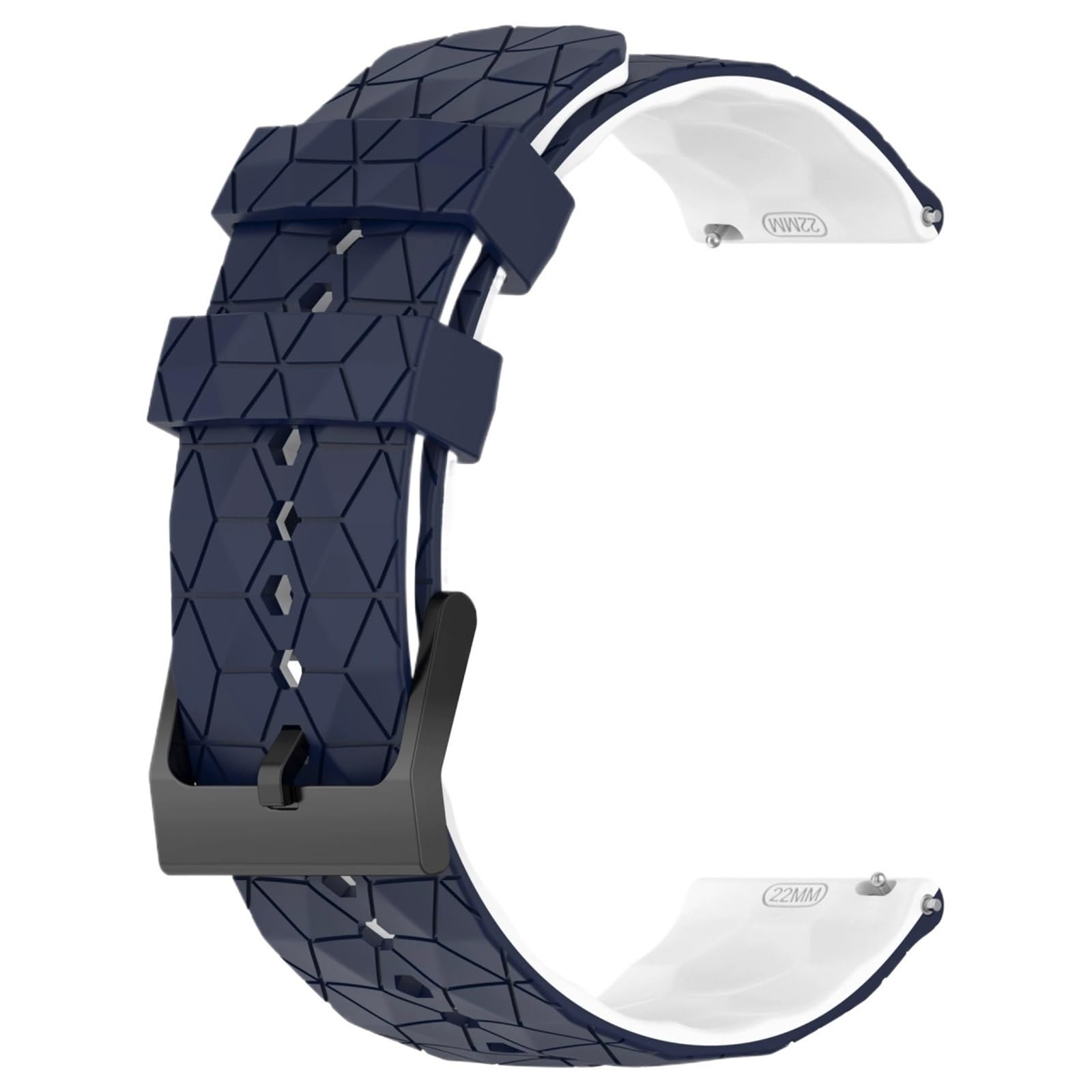 Uniwersalny zapasowy pasek do zegarka 20 mm 22 mm silikonowy sportowy pasek bransoletka (1,20 mm)