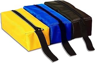 3 Pack Small Tool Bags, Versatile Hand Tool Pouches, Heavy Duty Waterproof Tool Storage Bag, Multipurpose Zipper Tool Pouch Tote Bag for Organizer, Tools Gift for Men
