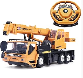 WZRYBHSD Remote Control Crane Truck Extendable Arms & Lever To Lift Crane Arm,13inch Engineering Vehicle With Lights,Off-Road RC Crane Truck,Electric RC Construction Vehicle For Kids Adults Boys Girls