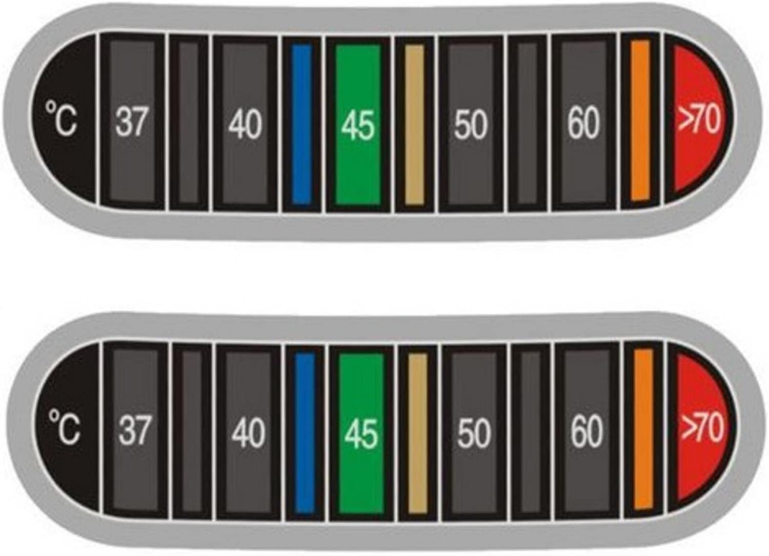 Stick On Thermometer Strip, 0℃70℃ Color Change Thermometer Strips