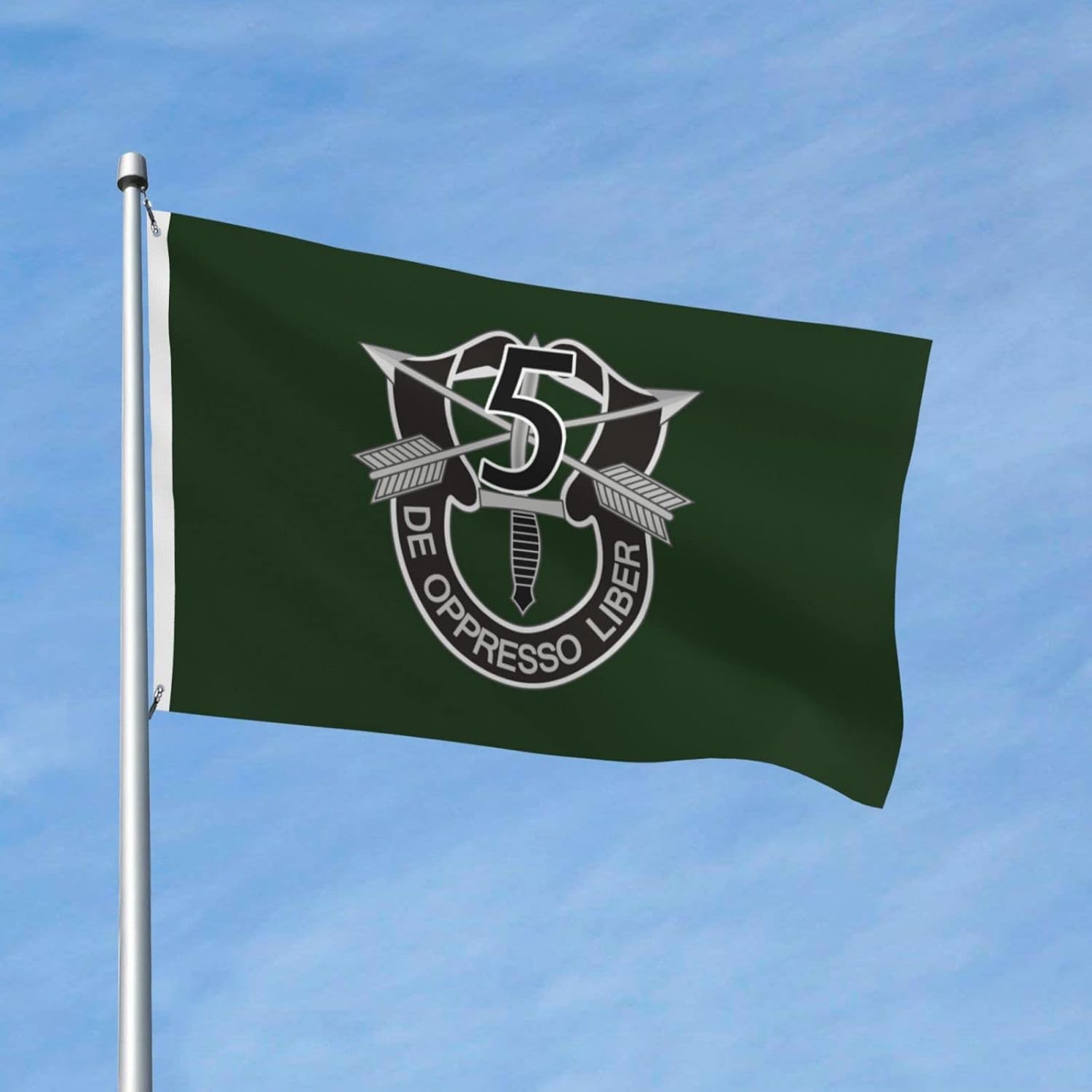 Generic 5th Special Forces Group 3x5 Ft Flag - Polyester, Double-sided Design for Outdoor or Indoor Use55, Black