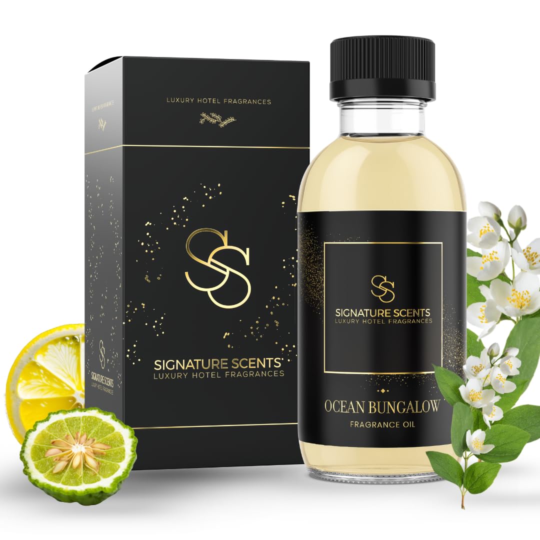 Sponsored Ad - Signature Scents - Luxury Hotel Fragrances - Hotel Fragrance Oil - Diffuser Oil Blends for Aromatherapy (Ocean Bungalow) 4.05 Fl Oz (120ml)