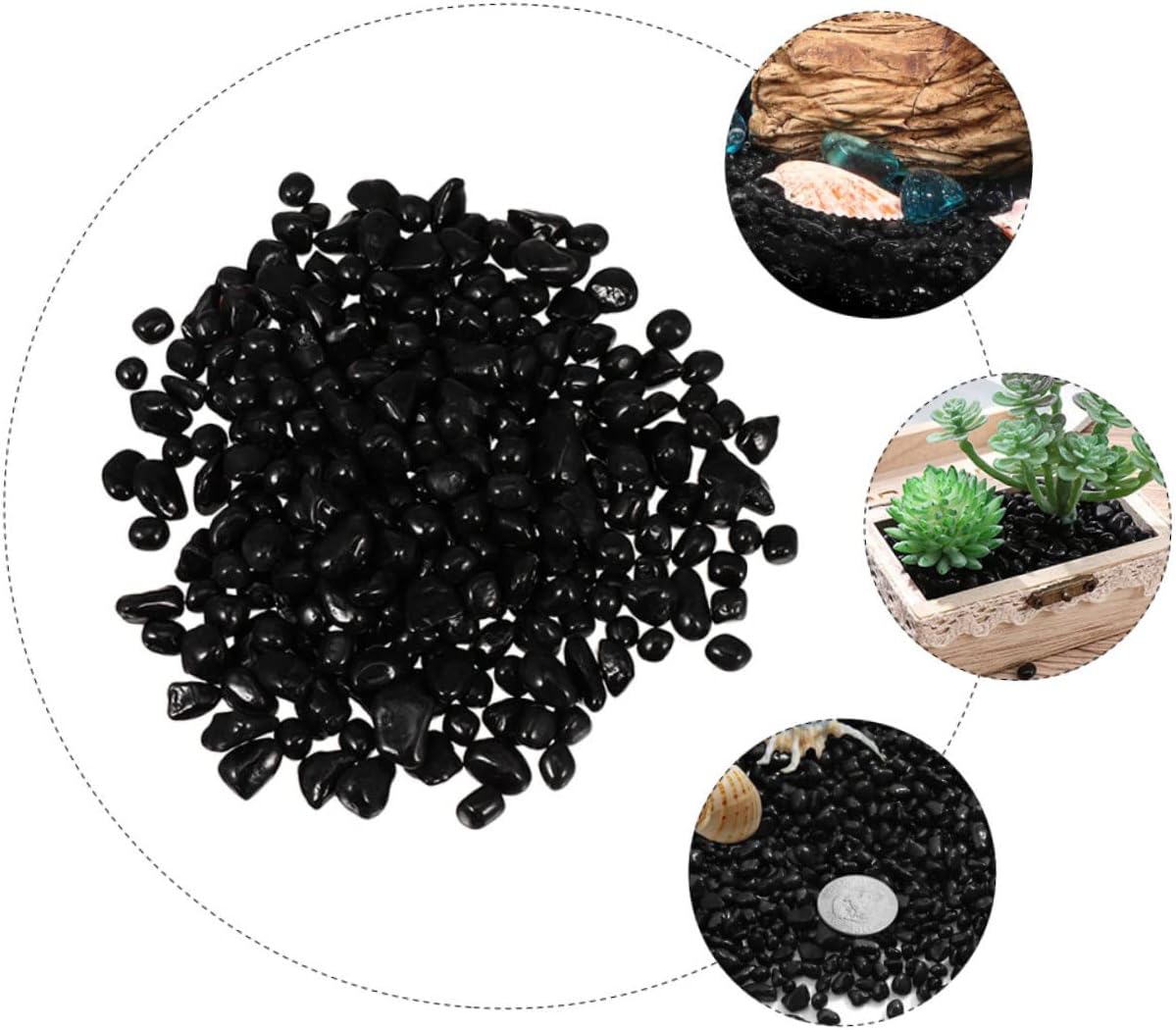 Toddmomy 1bag Aquarium Sand Bulk Pack Polished River Rocks for Fish Tank Decor Natural Pebbles for Aquarium Landscaping and Freshwater Environments