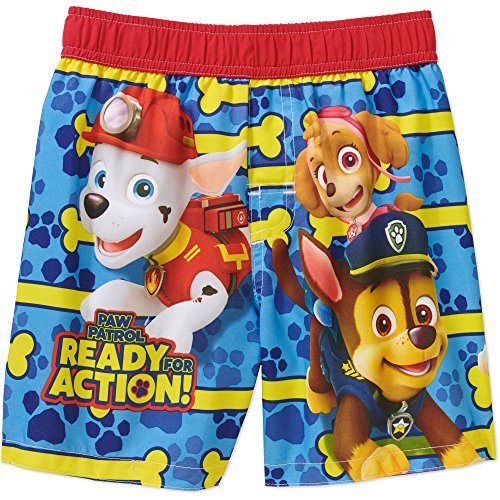 DreamWave, LLC PAW Patrol Swim Trunks Swim Shorts Swimwear Little Boys 3T multicolored