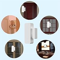 Vista 7 de Detector de ventana con sensor de puerta WiFi: sensor de contacto inteligente de ventana, detector magnético inalámbrico de puerta abierta