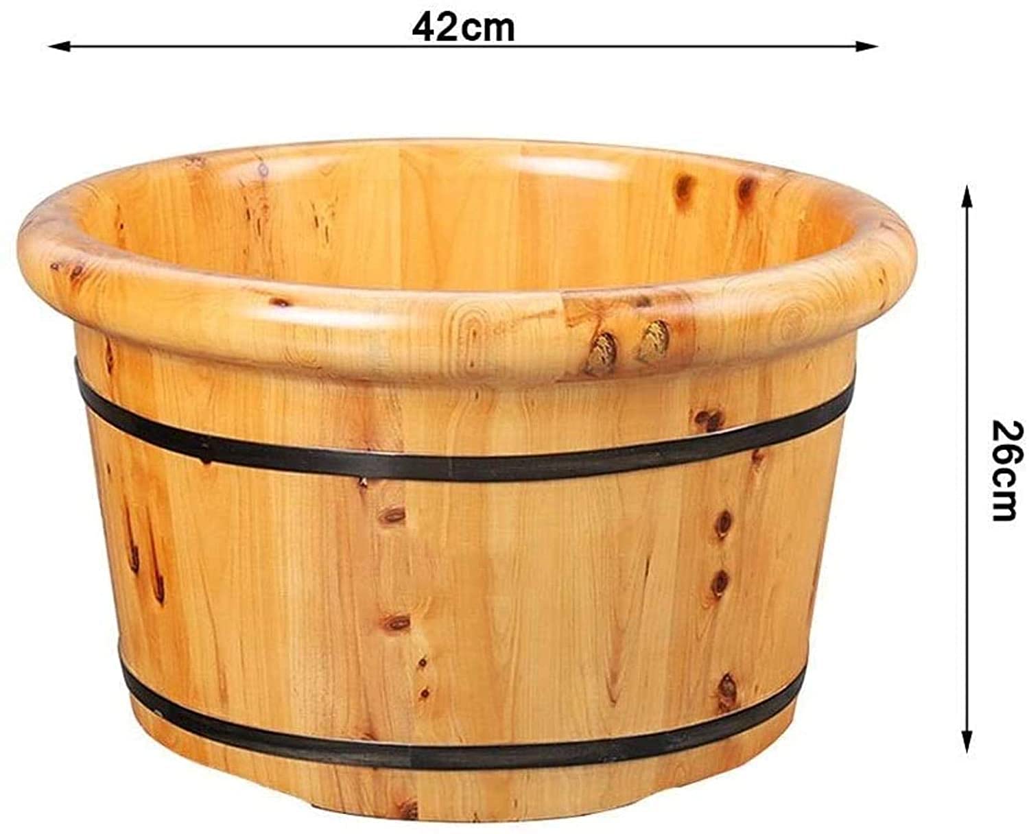 Pedicure Foot Soak Sauna drewniane wiadro, wiek spa do domu, duża wanna i nogi dla dorosłych, relaks