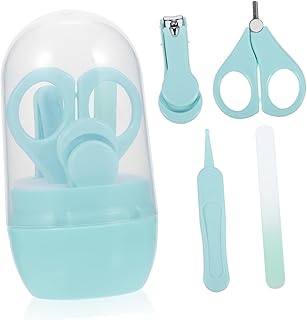 ibasenice 1 Conjunto De Lixa De Unhas De Bebê Aparador De Unhas Itens Essenciais Para Bebês Recém-Nascidos Kit De Pedicure Para Bebês Acessórios Para Unhas De Bebês Kit De Manicure