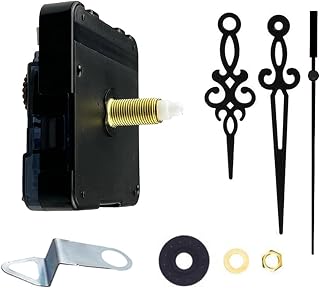 Ldbuejiaja Kit de reloj de precisión con mecanismo de movimiento silencioso con manecillas de fácil instalación para decoración del hogar y proyectos de manualidades