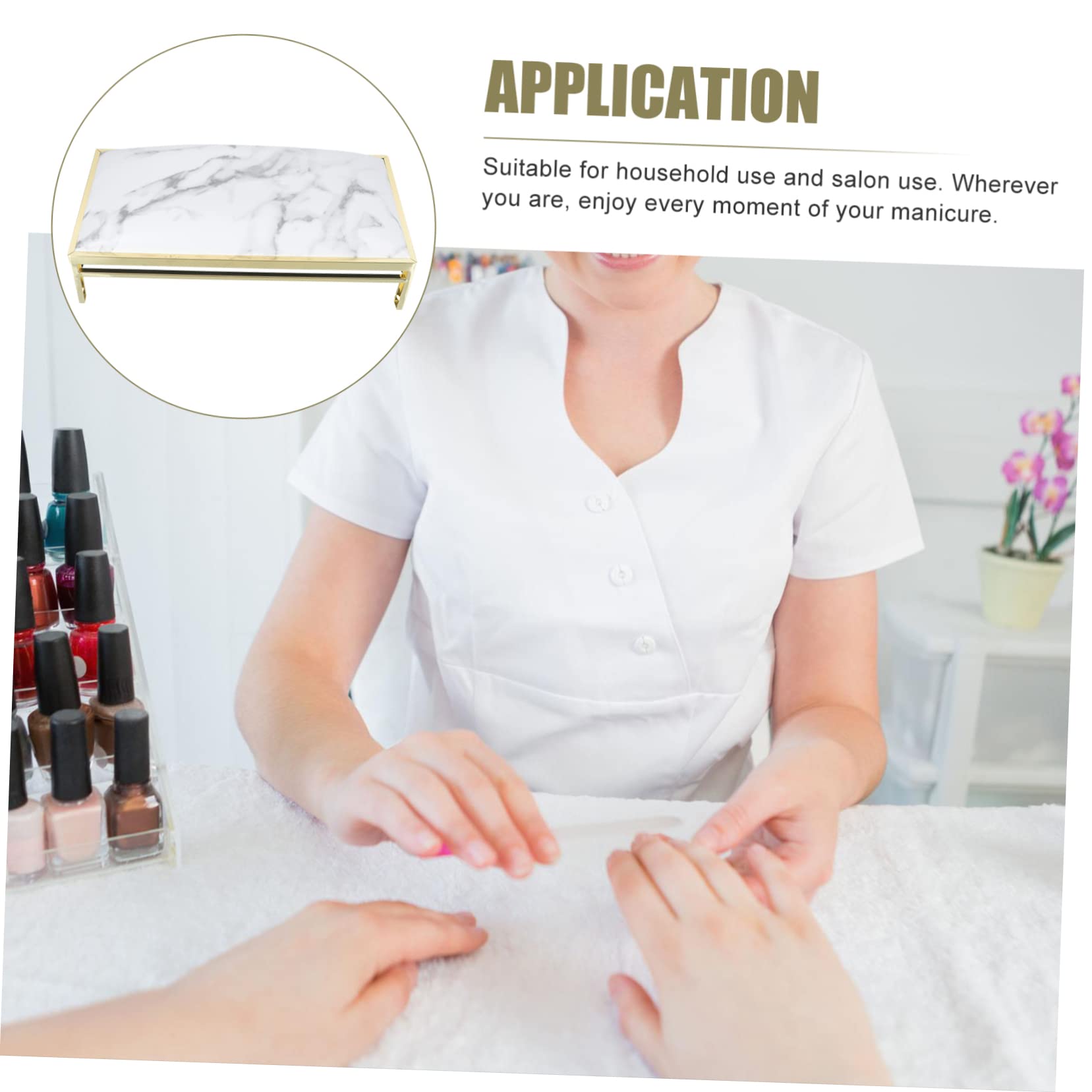 VICASKY Cuscino Supporto per Manicure e Pedicure Piccolo Comodo Poggia Mani Unghie per Nail Art Salone Estetica Casa