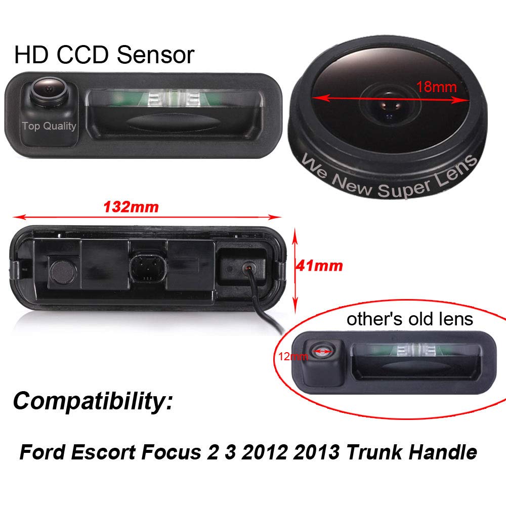 Super Starlight pro Trunk Handle vehicle-specific Camera Integrated into Case Handle Rear View Camera for Range Rover/Freelander/Ford Mondeo CHIA-X 2/ Ford Focus hatchback - Image 2