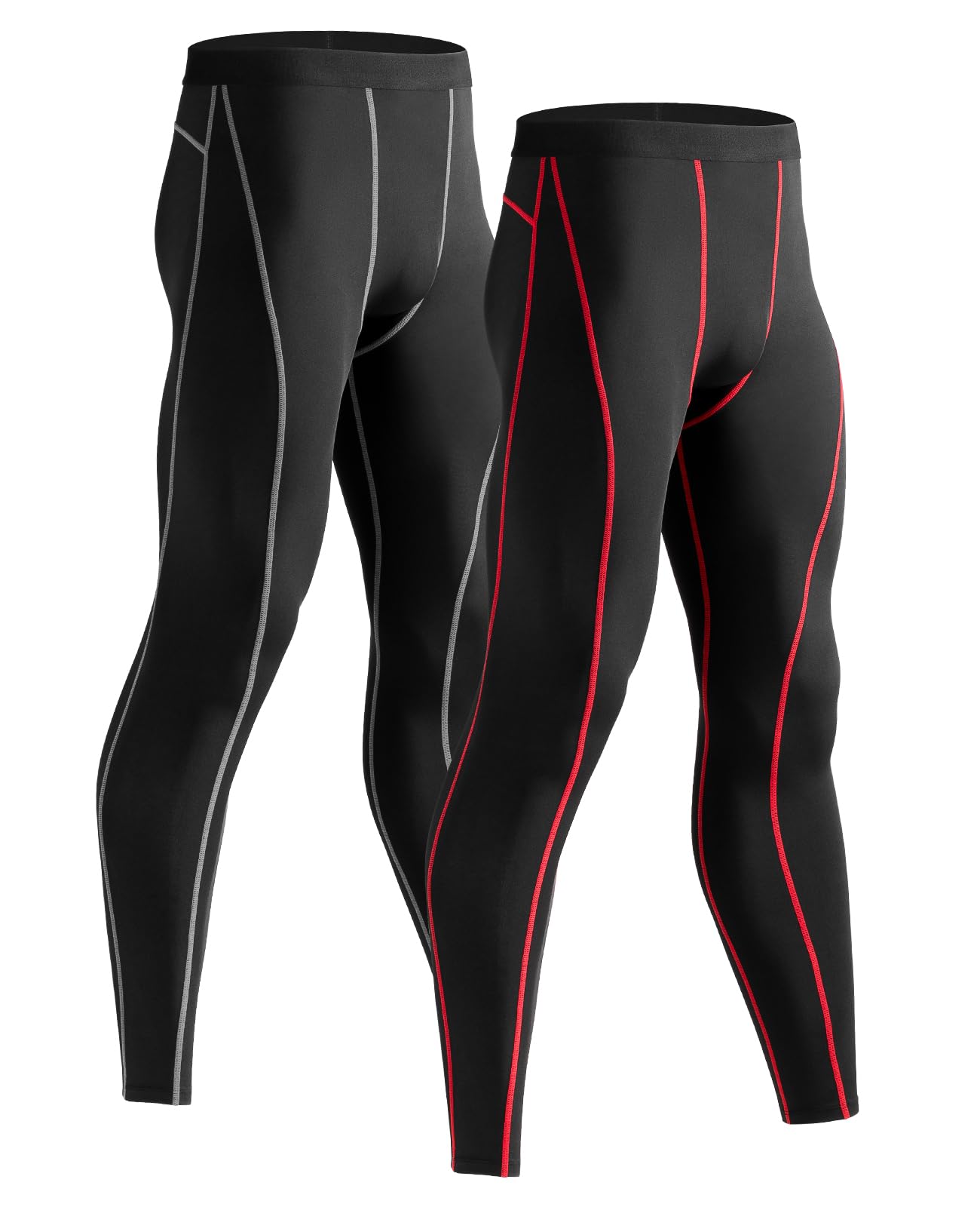 Niksa 2 Piezas Mallas Hombre Gym Leggings Deporte Pantalón Largo de Compresión Ropa Running Hombres