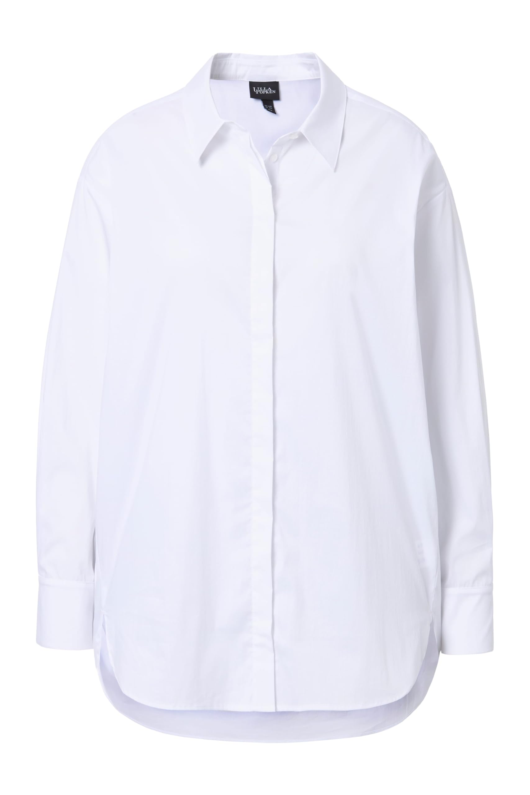 Ulla Popken Femme Grandes Tailles Chemisier Oversize à Manches Longues 813741