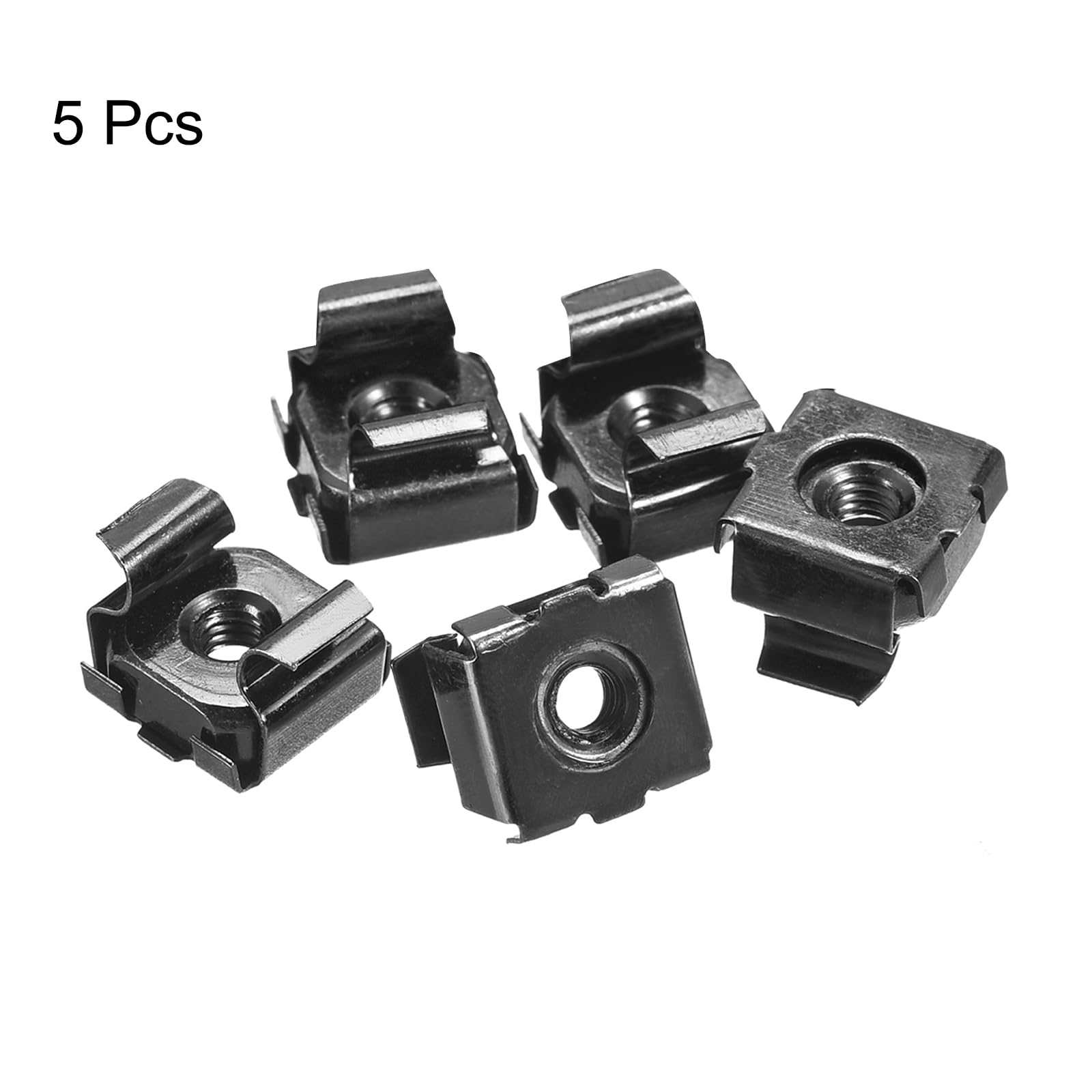 QUARKZMAN Dadi a Gabbia Snap-In, Dado in Acciaio Carbonio M4 x 0.7mm per Armadio Scaffale Server 5pz