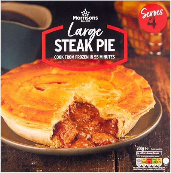 Morrisons Steak Family Pie, 700g (Frozen) Amazon.co.uk Grocery