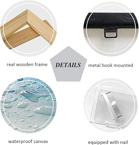 Miniatura 7 de banonaty Arte de pared japonés Samurai con diseño de cerezo en flor, impresiones en lienzo de guerrero, póster enmarcado, pinturas artísticas,