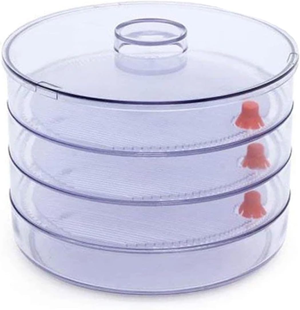 4-Compartment Plastic Sprout Maker – White, Easy and Efficient Sprouting Solution