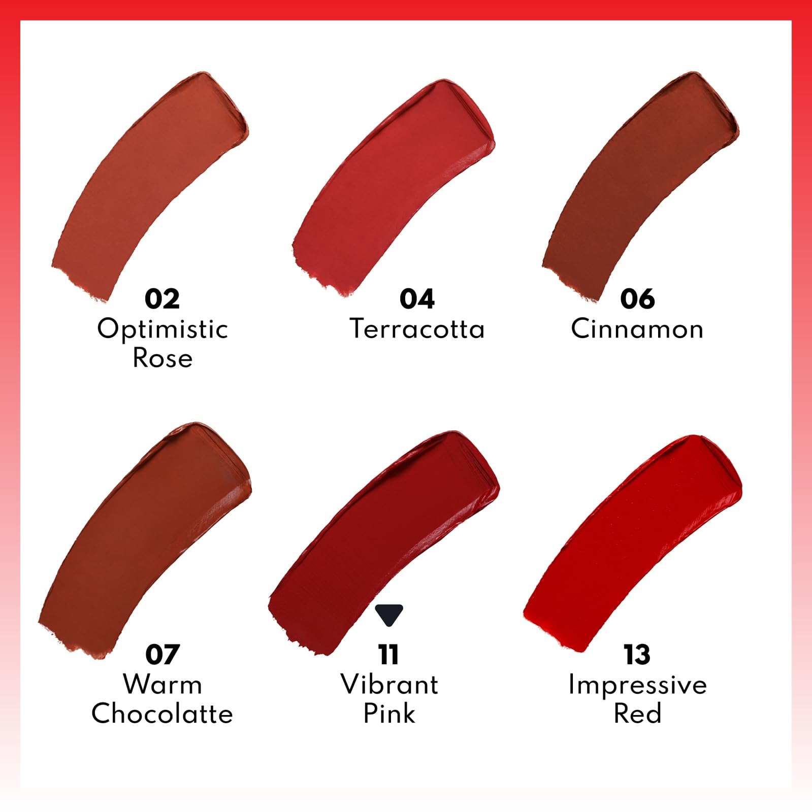 Note Cosmetics Deep Impact Lipstick 11 Vibrant Pink Kremsi Dokulu Yarı Parlak Ruj, Kırmızı