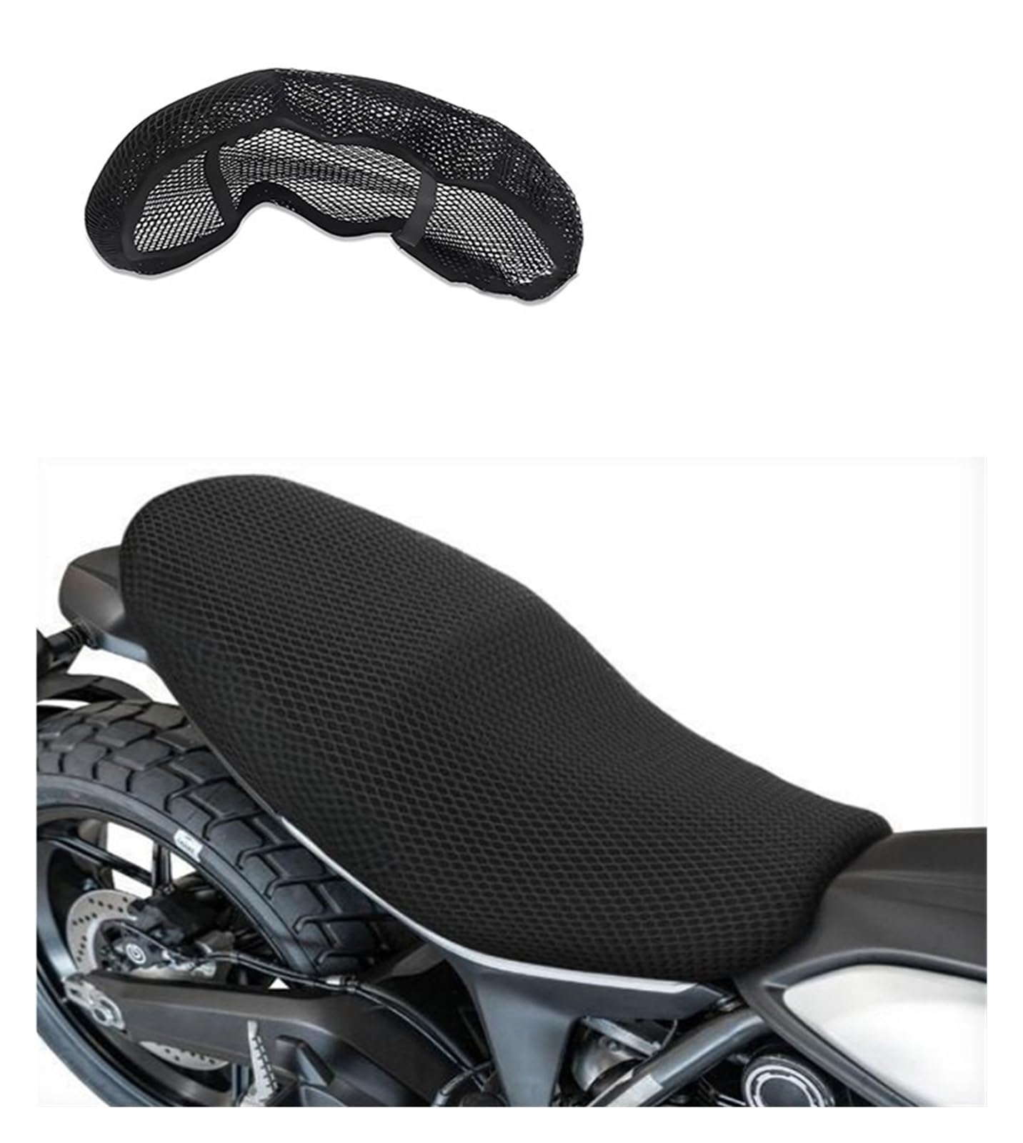 Coprisella traspirante moto Per Scrambler 800 Scrambler800 Cuscino Del Sedile Moto Copertura Isolante Traspirante Protezione Antiscivolo Accessori Parti