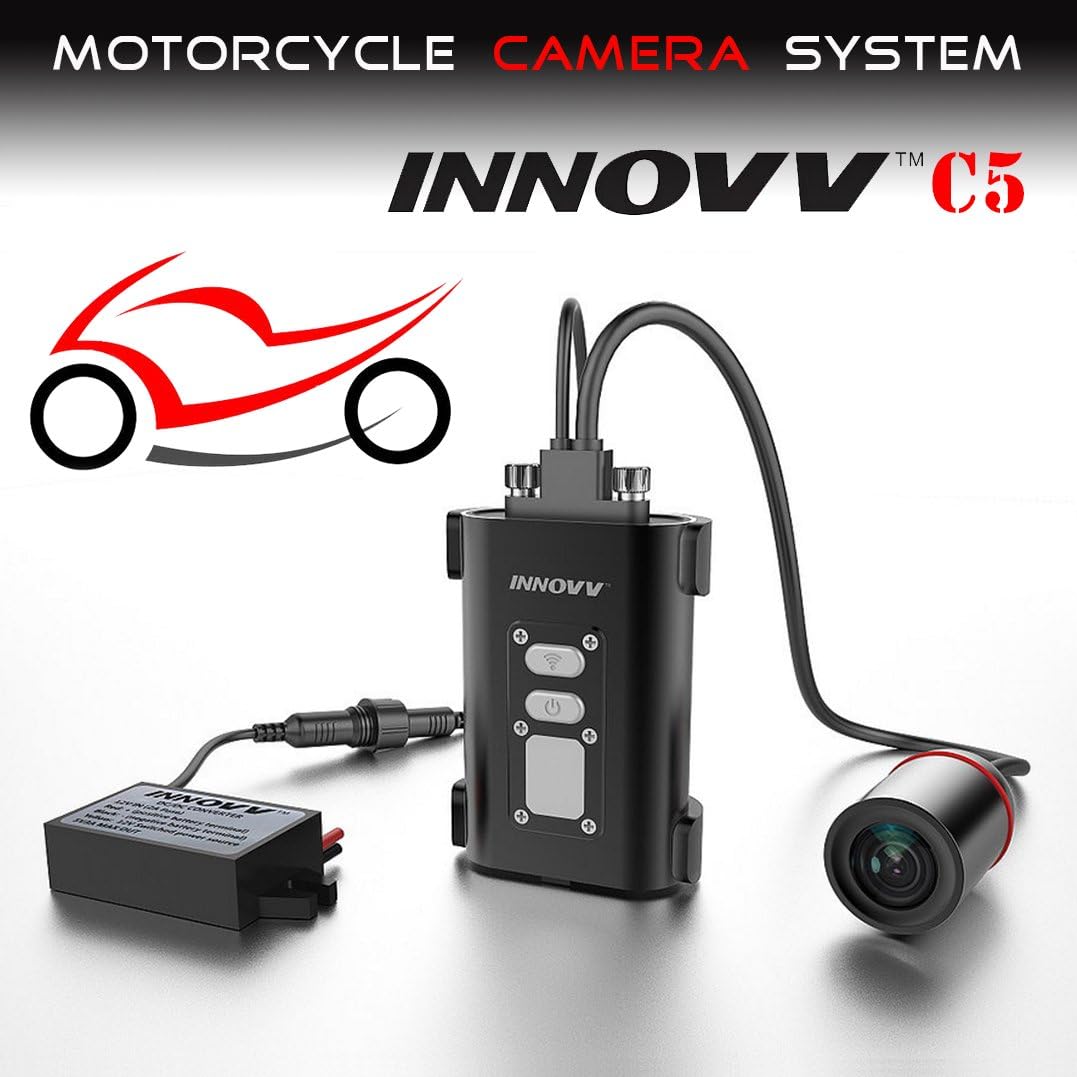 INNOVV C5 Motorcycle Video Recorder/Camera/DVR/Dash Cam (Black Case & 3 Meter Cable)