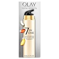 Olay Total Effects 7-In-1 Face Moisturizer Plus Mature Therapy, Beige, 1.7 Fl Oz