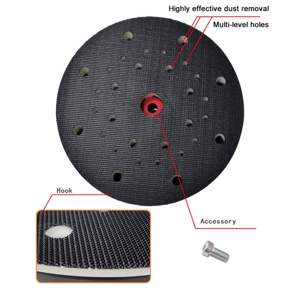 1 Uds 6 pulgadas 150mm multi-agujero libre de polvo suave/duro almohadilla de lijado lijadora placa de respaldo gancho bucle para lijadora pulido pulido, duro