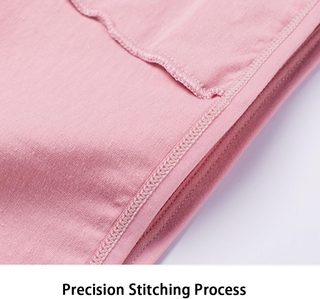 LaseVe 3/4/6 Packs Women Zippered with Secret Pocket Panties Breathable Basic Briefs Stretchy Underwear