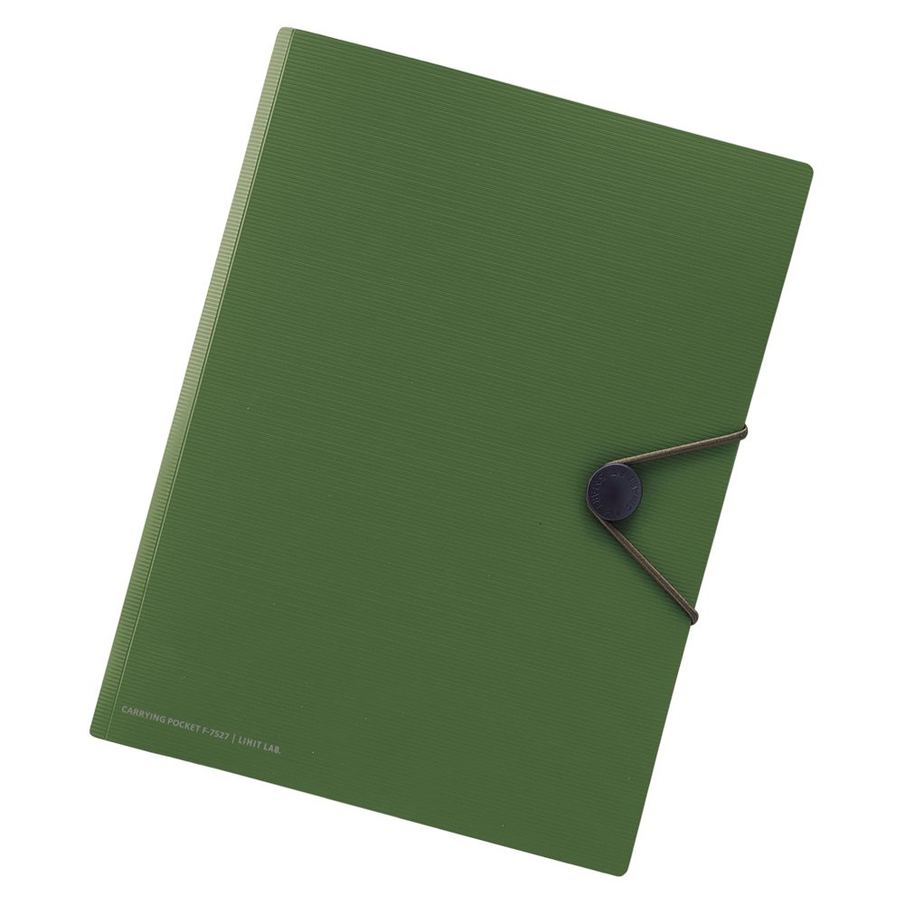 Lihit Lab F7527-22 Carrying Pocket, A5, Olive