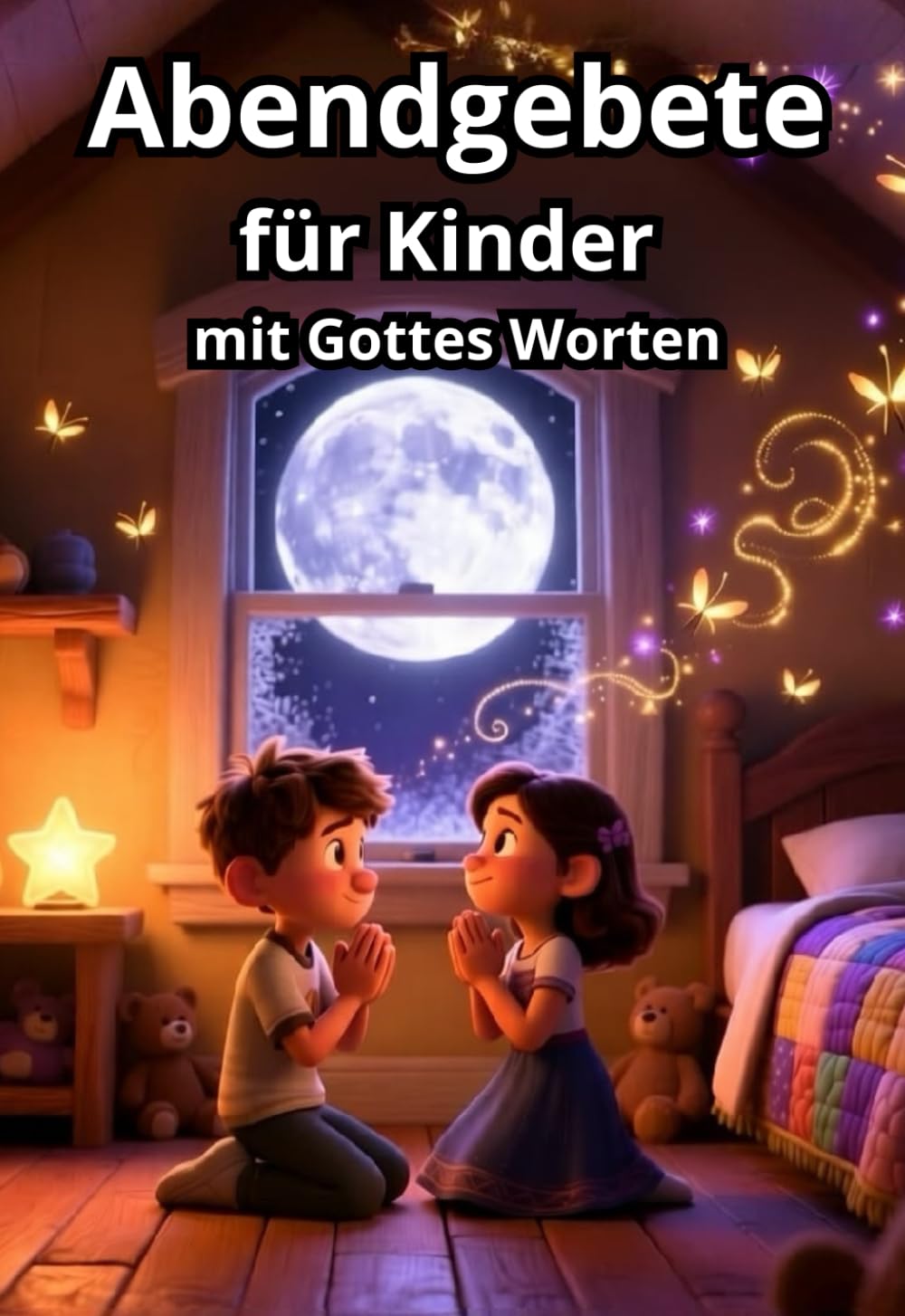 Abendgebete für Kinder – 20 liebevolle Gebete zum Einschlafen: Einfach, warmherzig und mit Gottes Worten – Für ruhige Nächte und geborgene Kinder