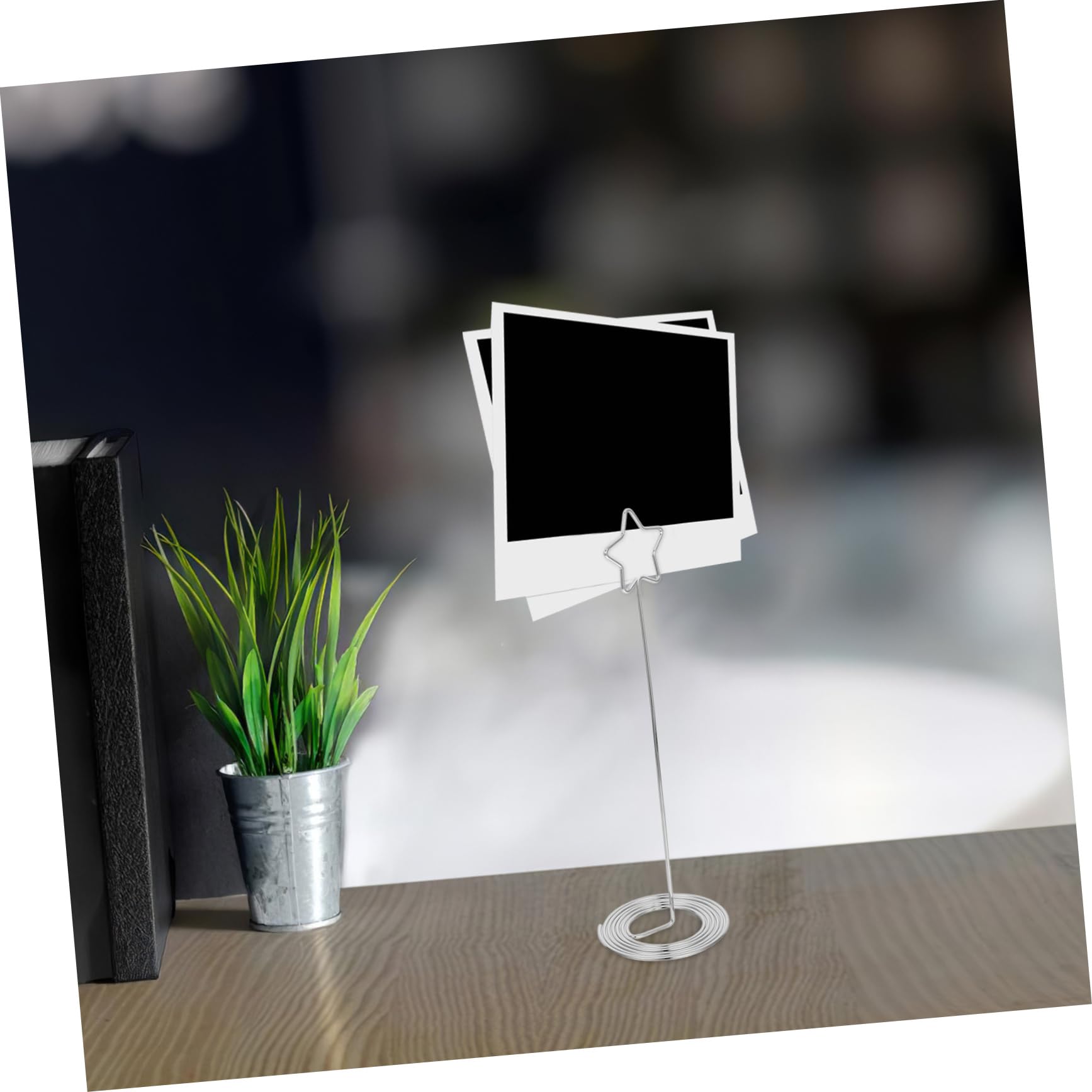 Ciieeo 12pièces Lot de Porte-Cartes Fer Forme Étoile Supports pour Numéros de Table Porte-Cartes de Nom pour Mariages Décorations de Tables et Fêtes