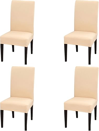 Vista 56 de Dimatic Paquete de 2 fundas elásticas de licra para sillas de comedor, extraíbles y lavables, fundas protectoras para sillas de comedor, cocina