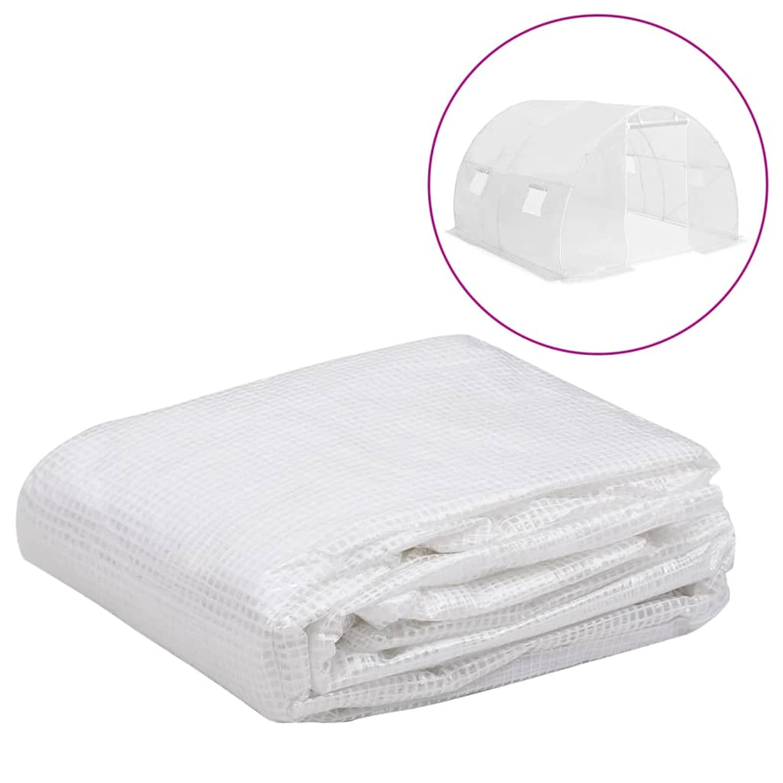 Homgoday Lona de repuesto para invernadero (9 m²) 3 x 3 x 2 m transparente, lona para invernadero de jardín, lona para invernadero huerto, lona para invernadero de balcón