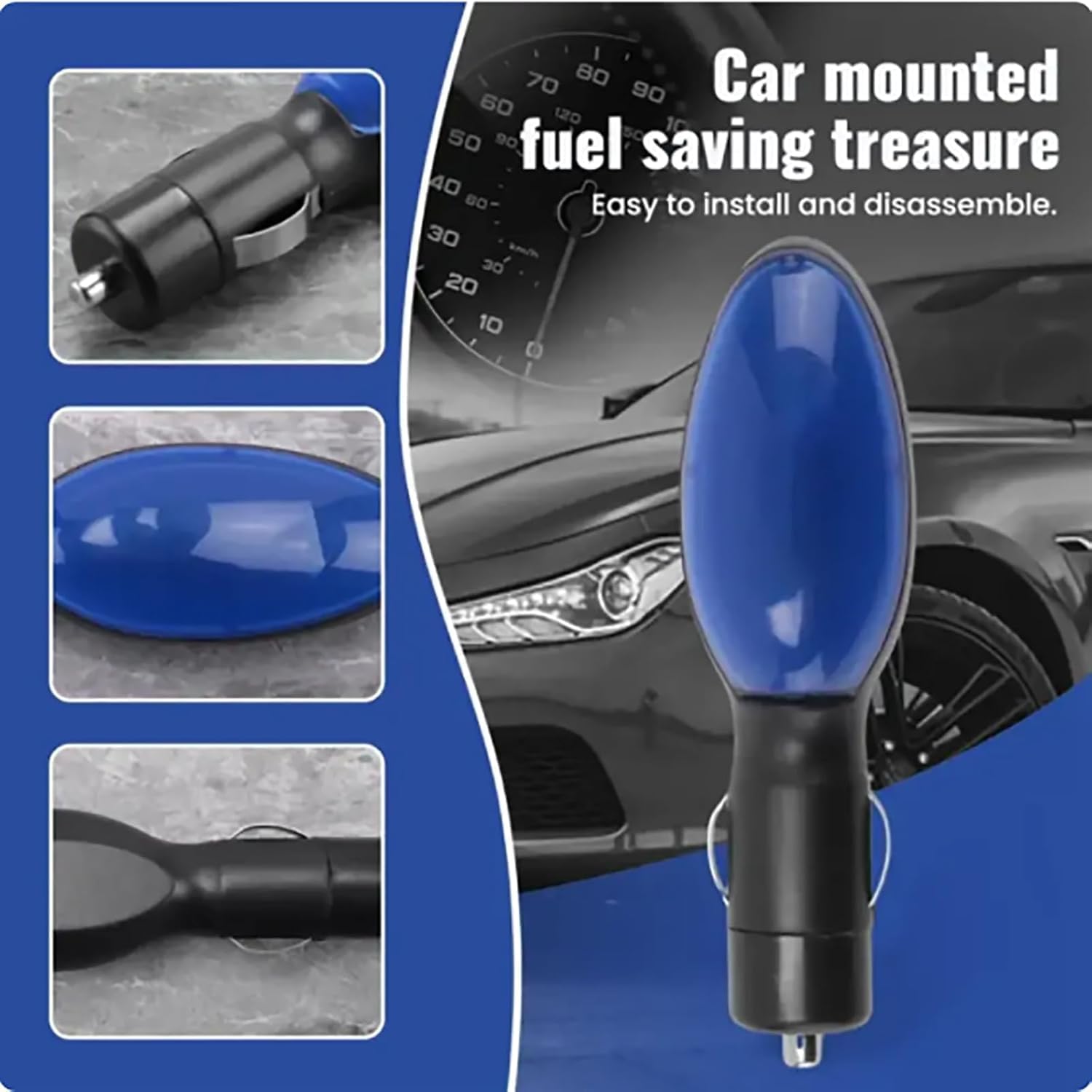 2PCS Automotive Fuel Saver Device for Cars, Fuel Sync Gas Saver Plug in Tool, Car Fuel Saver Save for Filling Gasoline Water Diesel For Truck, Car — view 5