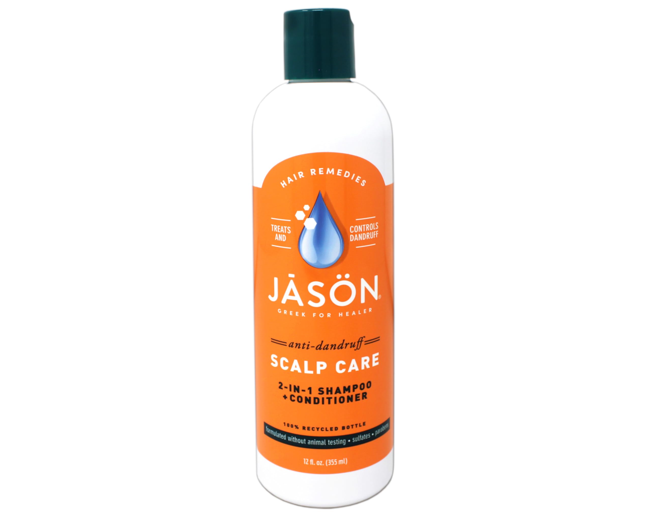 JASON Dandruff Relief 2-in-1 Treatment Shampoo and Conditioner, 12 Ounce Bottle