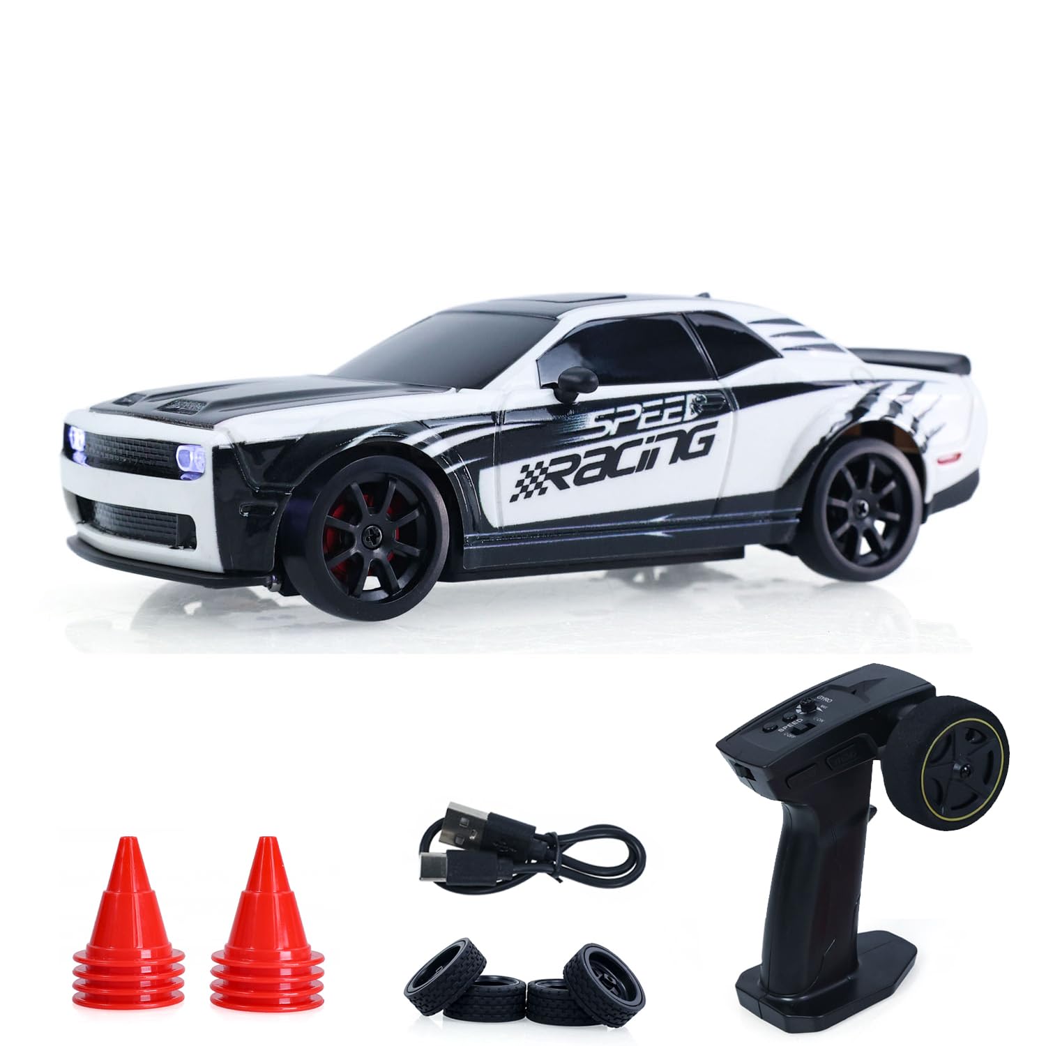 1/36 JIABAILE RC Driftauto 3612, 4WD giroscopio tracción en las