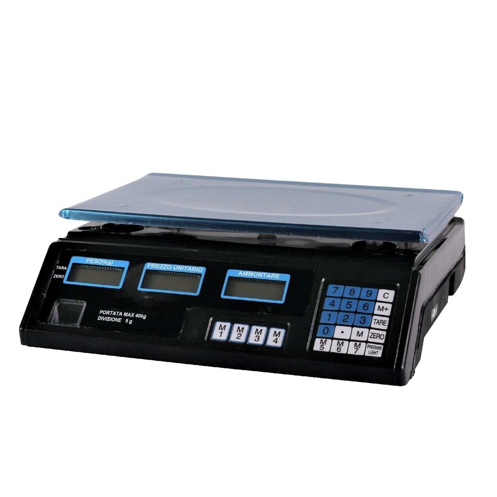 TEMPO DI SALDI Bilancia Elettronica Digitale Professionale Da 5 Gr A 40 Kg Con Divisione 5 Gr