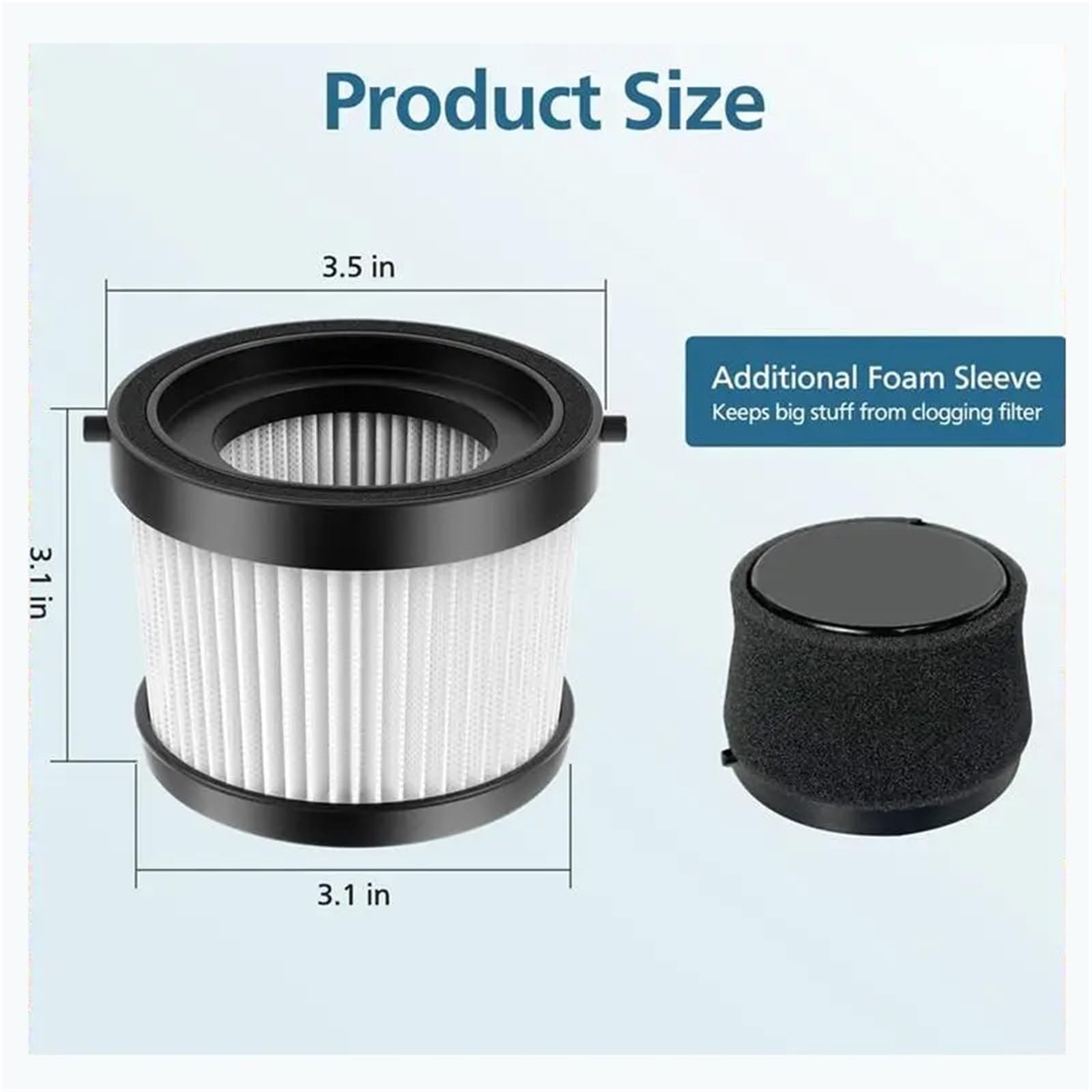 Kit De Filtro DCV5011H, Compatible Con DEWALT,DCV501HB 20V, Repuestos De Aspiradora De Mano Inalámbrica