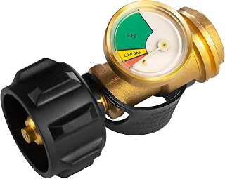 DOZYANT Propane Tank Gauge Level Indicator Leak Detector - Universal Type 1 for RV, Grill, BBQ, Heater, 40lb Tanks