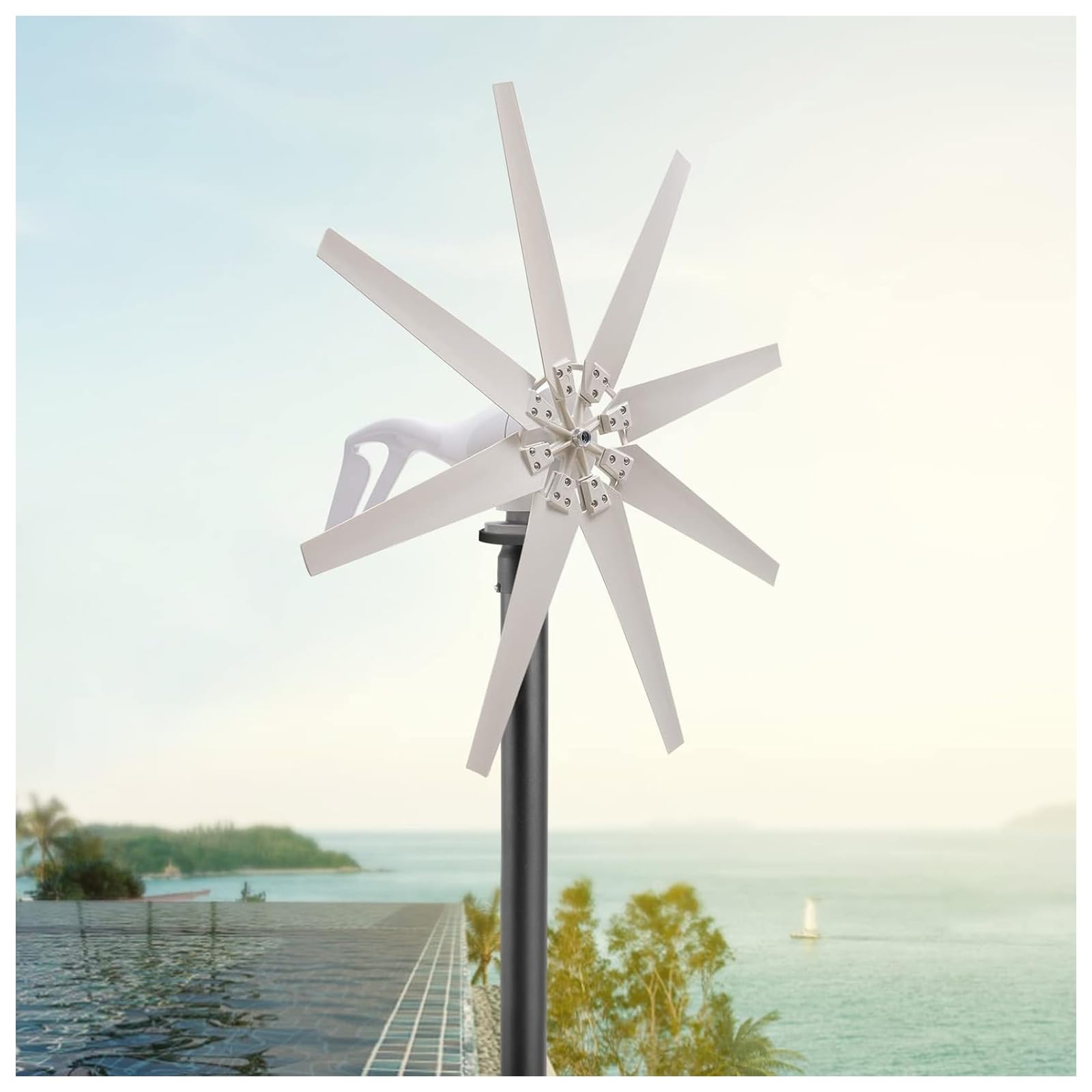 KUSOLE Wind turbine kit with controller, 14000W wind turbine, suitable for home, farm, and RV use 12V