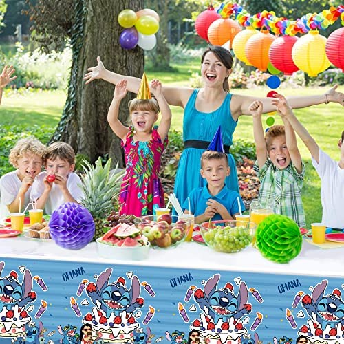 3 Pcs Cartoon Party Supplies Cartoon Party Tablecloths For Boys And Girls Stitch Themed Party Decorations (70" X 42") #TOP5